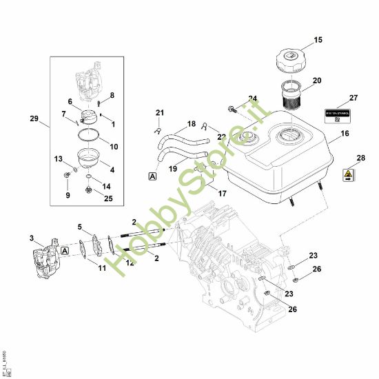Picture of G - Sistema di alimentazione carburante EHC 700.0 (EHC700-0004)
